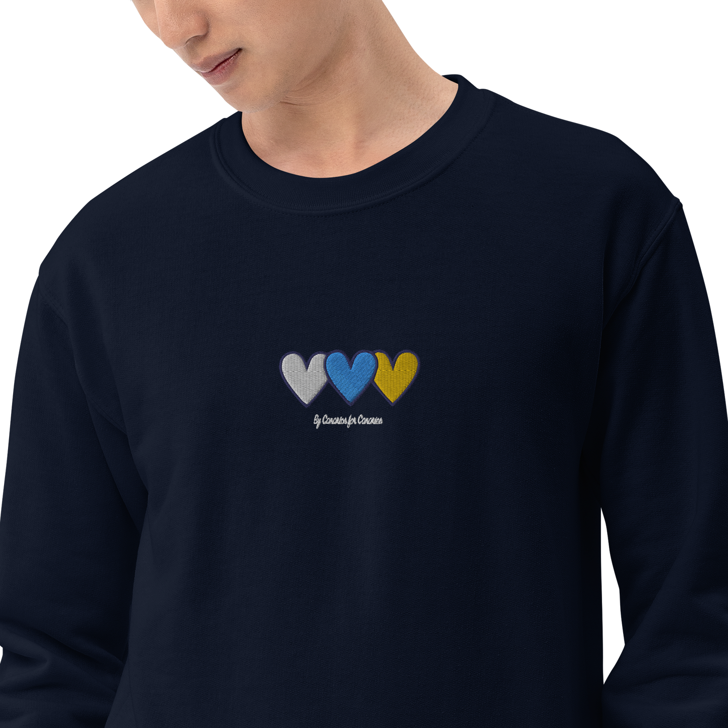 Jersey Bordado Corazones Canario